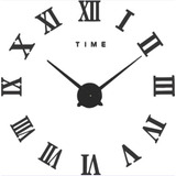 Reloj De Pared Moderno B4 En Madera Calada Negro Deco 70cm