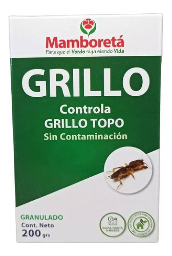 Incecticida Plaguicida Mamboreta® Grillo Topo 200g Granulado