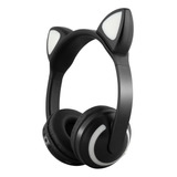 Audífonos Bluetooth Para Niños Con Orejas De Gato Que Bril