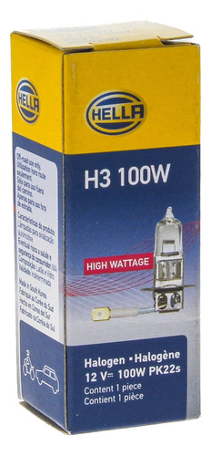 Foco Hella H3 12v 100w Pk22s  H3-100