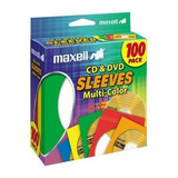 Sobres Para Cd Y Dvd 100 Unidades, Papel Resistente