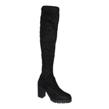 Botas Altas Licra Mujer Ajustables Tacon Alto Maxibotas