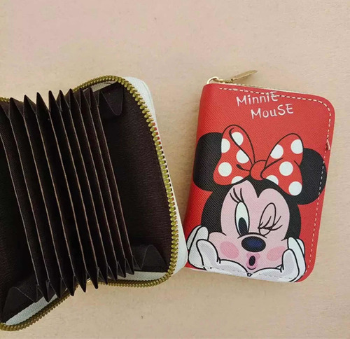 Tarjetero Importado Mickey O Minnie Mouse