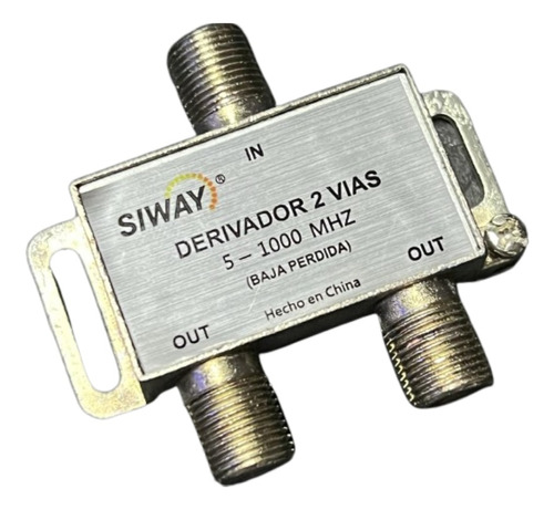 Splitter Divisor De Señal Para 2 Vias Cable Coaxial 1000mhz