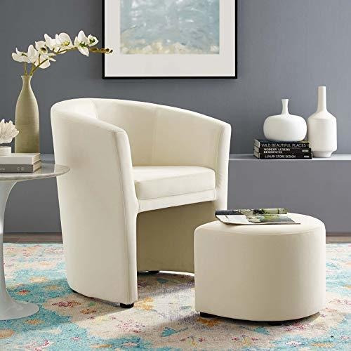 Modway Divulge Performance Velvet Armchair And Ottoman Set I