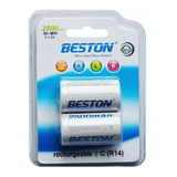 Pila, Batería Tipo C(r14) Recargable 2500 Mah, Beston X 2und