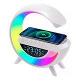 Lampara Inteligente Rgb Cargador Altavoz Bluetooth Reloj