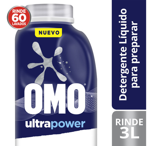 Omo Detergente Líquido Para Diluir 500ml Rinde 3l