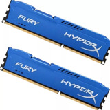 Kit 2x Memória Ram Gamer Fury Ddr3 Color Azul 8gb 1600mhz Pc