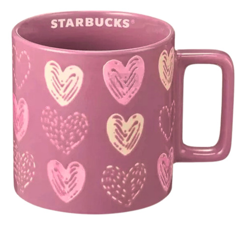 Taza Starbucks Corazones Edición Limitada Feline In Love