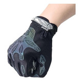 Guantes Bicicleta Reflectantes Negro Largo