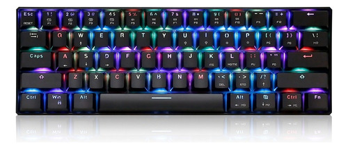 Motospeed Ck61 Rgb Teclado Mecánico For Juegos Outmu Azul