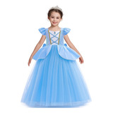 Elegante Vestido De Princesa Cenicienta Para Niña