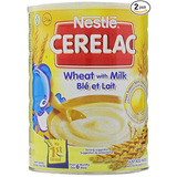 Nestle Cerelac De Trigo Con Leche - 2,2 Libras (1 Kg) - 2 Pa