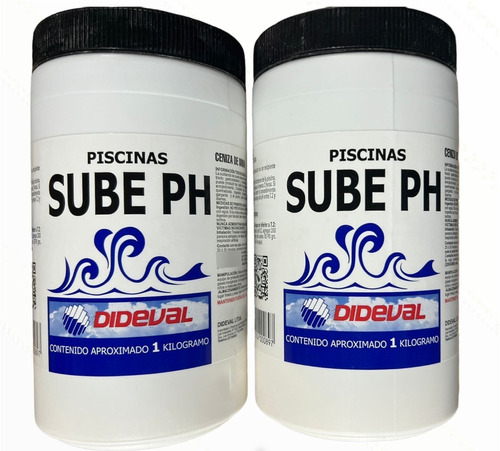 Pack 2 Unidades Sube Ph Para Piscinas 1 Kg