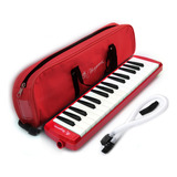 Melodica Piano Magma 32 Notas Color Roja Con Funda M3202 Color Rojo