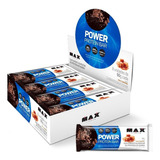 Whey Bar Power Protein 90g - Cx C/ 8 Unidades - Max Titanium Sabor Caramelo