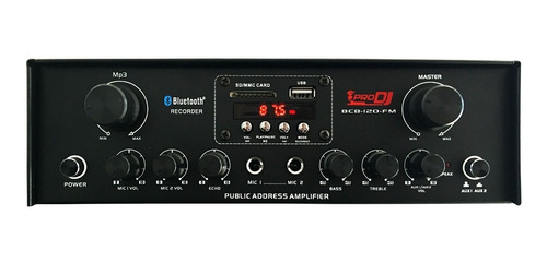 Amplificador Ambiental Pro Dj 70w Rms Usb/ Sd/ Fm  