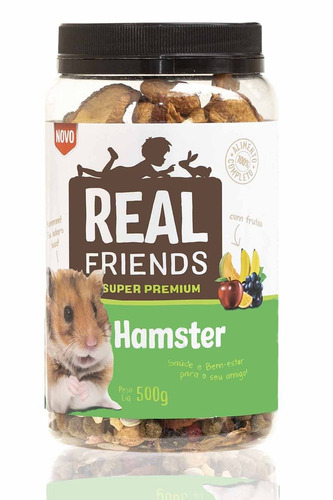 Realfriends Hamster Com Frutas - 500 G