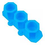 5 Piezas Molde Silicon Hexagonal Maceta Octagonal 