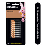  Pilha Duracell Alcalina Palito Aaa Mn2400b16 Econopack C/16