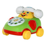 Brinquedo Telefone Infantil Musical Carrinho A Corda Bebê