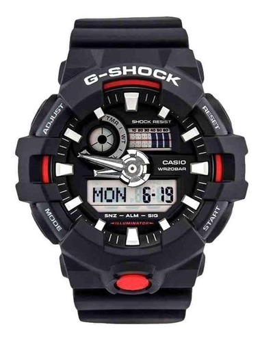 Relogio G-shock Ga-700-1adr Preto Anadigi