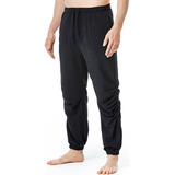 Pantalón Casual De Hombre De Algodón Y Lino Elástico