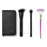 Kit 3 Brochas + Estuche Real Techniques Y Morphe Original