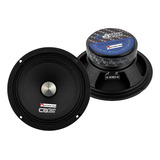 Bocina Tipo Midrange Carbon Audio Ca-mr08080pr Para Carros, Pickups & Suv Color Negro De 4 8  X 8  X 8   