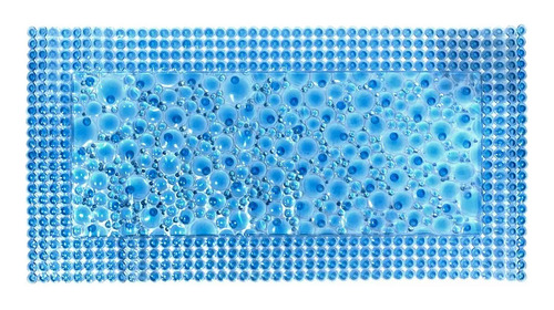 Antideslizante Para Bañera Pvc Spum 50x100 Cm Color Azul
