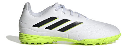 Tenis De Fútbol adidas Copa Pure.3 Tf J Lyw64 Color Ftwr White/core Black/lucid Lemon Con Suela Tf Apto Césped Artificial Niños 17 Mx