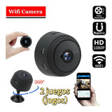 2 Peças A9 Wifi Hd Camera Gravador De Voz Mini Câmera Sem Fi Cor 2sets