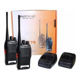 Kit 2 Radios Comunicador Walktalk Baofeng 777s Amador Top