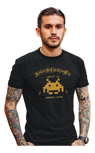 Playera Space Invaders Kaniel Atari Retro Juego Arcade