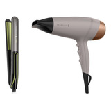 Combo Remington Planchita S12a + Secador De Pelo D26a