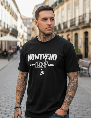 Camiseta Casual De Verano Azul Royal Para Hombre - Camiseta