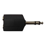 Ficha Adaptadora Doble Hembra 6.5 Stereo A Plug 6.5 Mm Stere