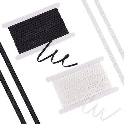 2 Accesorios De Ropa Con Cordón Elástico De Nailon Plano De