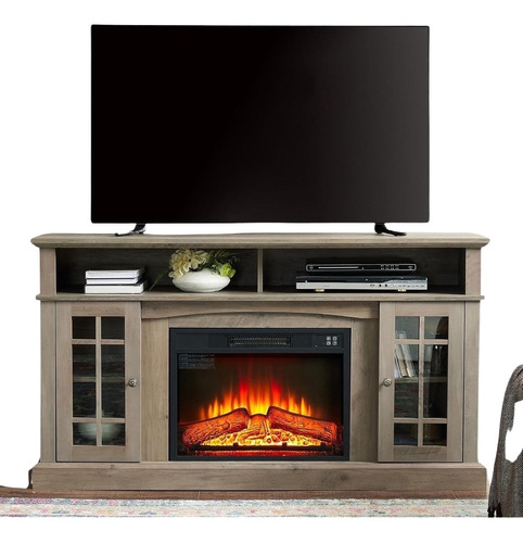 Ameriwood Home Chicago - Soporte De Tv Con Chimenea