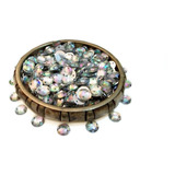 100 Gemas Strass Tornasol Aurora Boreal 8 Mm Para Coser