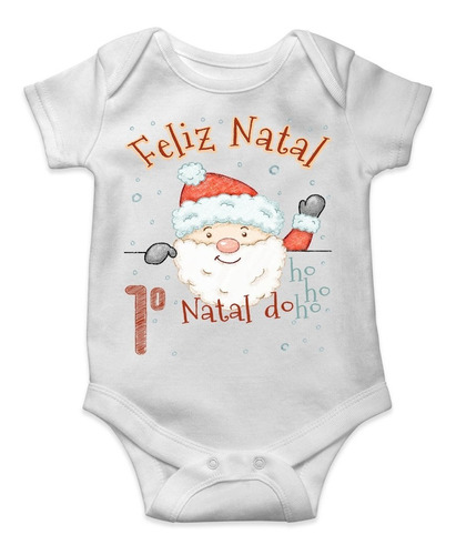 Roupa De Bebê Arvore Primeiro Natal Papai Noel 