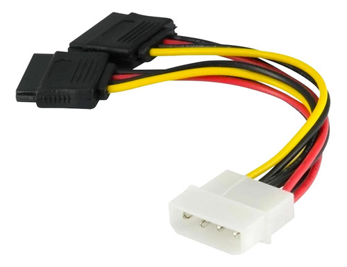 Cabo Conversor Adaptador Sata Molex Ide 1x Molex P/ 2x Sata