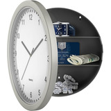 Reloj De Pared Con Caja Fuerte Oculta 22cm Stalwart