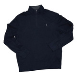 Sueter Polo Ralph Lauren Performance Grande L Azul Pony Gris