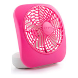 Ventilador De Escritorio O2cool 5 Pulgadas Practico Rosa