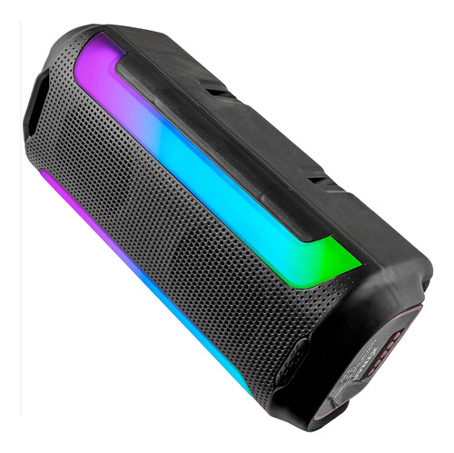 Caixa De Som Torre Bluetooth Led Rgb Amplificada Fm Usb Sd Cor Preto 110v/220v