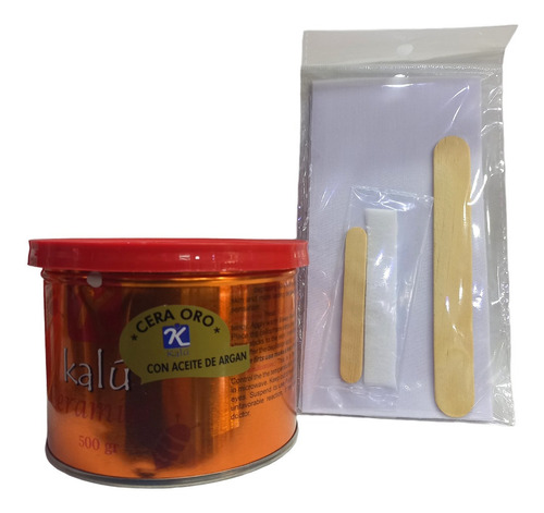 Kit Cera Depilatoria Oro Aloe Vera 500g Y - g a $88