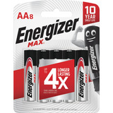 Pilha Aa8 Energizer Longa Duração Max Com 8 Unidades