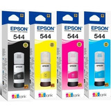 Combo Epson 544 Tinta P/ L3210 L3250 L3110 L3150 L3160 Quilm